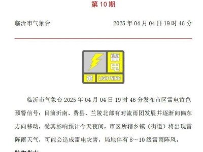 避免户外活动！刚刚，临沂发布预警！