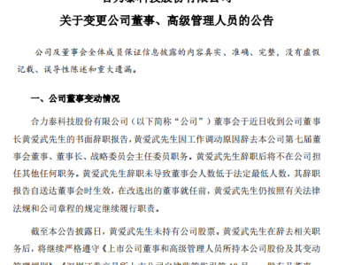 三高管集体辞职