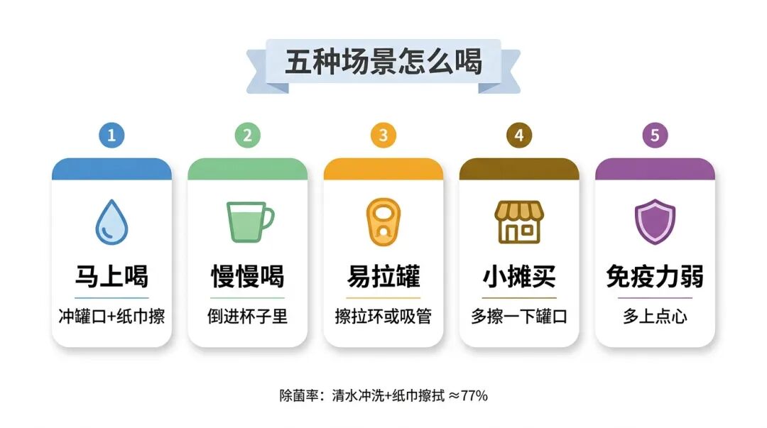 饮料饮用场景示意图
